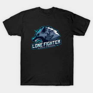 Lone fighter wolf T-Shirt